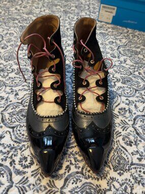 Fluevog Classy Germaine open ankle boots